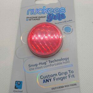 Nuckees trends Phone Grip & stand  Red Holographic Design